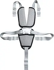 ZARPMA High Chair Security Straps, Replacement 5 Point Children Safety Harness with Shoulder Guarding Pads Convertible Straps for High Chair Pram Buggy Kid Pushchair