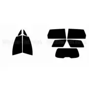 For Mitsubishi Grandis MPV 2003+ Full Pre Cut Window Tint Kit Front & Rear Film