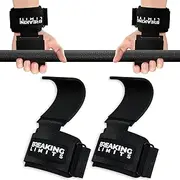 Breaking Limits Lifting Hooks for Weight Lifting (Pair) - Wrist Hooks for Weightlifting, Gym, Deadlifts & Pull-Ups– Hook Lifting Straps - Hook Grips for Men & Women