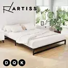 Artiss Metal Bed Frame Double Queen King Size Bed Base Foundation Black BERU