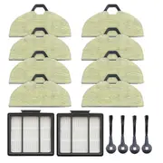 14 Pcs Replacement Parts Kit Side Brushes Filters Cleaning Mop Pads For Rv2001wd Av2001wd Robot Vac
