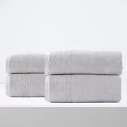 Renee Taylor Aireys 650 GSM Zero Twist 4 Pack Bath Sheet Vapour