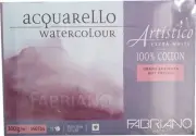 Lot (5) Fabriano Artistico 140lb Cold Hot Press 15 Sheet Block 14x20 Extra White