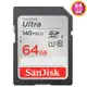 SanDisk 64GB 64G SDXC Ultra【140MB/s】SD SDHC U1 C10 SDSDUNB-064G相機記憶卡