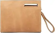 [DLUXCA] 1 Piece Document Bag Vintage Clutch Large Capacity Diagonal Bag Business Casual Bag (Color : D, Size : 30 * 25cm)