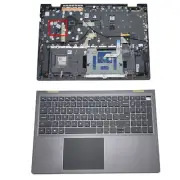 New Gray Palmrest Backlit Keyboard Touchpad For Dell Vostro 15 5510 5515 0JVYYX