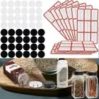 24/36/48x Clear Glass Jars Lid Spice Herb Seasoning Condiment Storage Container