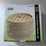 Bamboo Steamer Basket Set