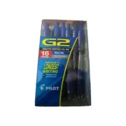 Pilot G2 16 Pens Blue Ink Band New Box Of 16