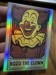 Bozo The Clown Swirl Custom Holographic Refractor Art Trading Card /9