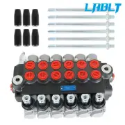 LABLT 6 Spool Hydraulic Directional Control Valve 11GPM Adjustable 3600PSI