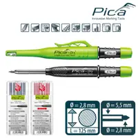 在飛比找蝦皮購物優惠-[士東工具] PICA 德國 皮卡 細長工程筆 筆芯 芯徑2