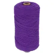 Natural Macrame Cord 2mm x 219 Yards Cotton Macrame Rope, Deep Purple