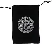 Tarot Storage Bag | Mysterious Black Magic Tarot Card Storage Bag,Tarot Card Bags for Witch Divination Board Game Cards, Tarot Card Accessories Gift Bag