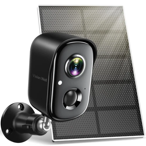 Security Cameras Wireless Outdoor, 2K WiFi Cameras for Home Security with Sol...
