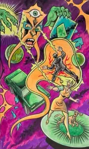 STRANGE LANDERS ** MIKE BENNETT'S ORIGINAL ART (2024) 12/16/24