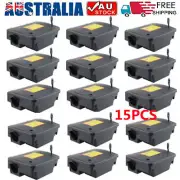 15 X Defence Rat Bait Station Trap Lockable Control Box Rodent Poison Mouse NEW