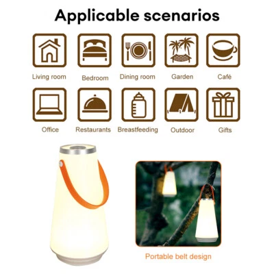 Portable Rechargeable LED Power Bank Camping Torch Lantern Night Light Tent Lamp