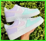 Custom Air Force 1 Easter Egg Colors Drip /Air Force 1 Custom Shoes NEW IN BOX