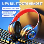 Wireless Headphones Bluetooth Headset Noise Cancelling Over Ear With Microphone