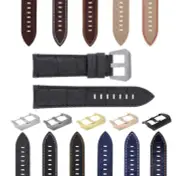 22-24MM LEATHER WATCH BAND STRAP FOR MONTBLANC TIMEWALKER CHRONO WATCH TOP QLTY