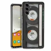 For Samsung Galaxy A13/A12 5G clear TPU Case Cover+Glass(Cassette Tape)