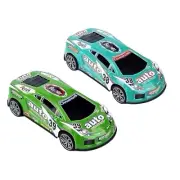 Friction Power Car Set, Push and Go Pull Back Wind Up Race Car 2 Pack