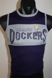 AFL Fremantle Dockers Football Club Singlet Tank Top Children Size 6 BNWT Mascot