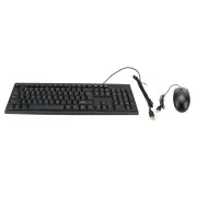 USB Keyboard & Mouse Set Key Board PC Mac Computer for Home Office