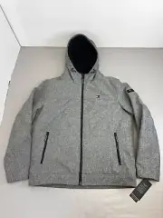 Tommy Hilfiger Water Wind Resistant Jacket Mens L Fleece Hooded 3 Layer Coat