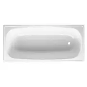 Johnson Suisse 1500mm White Esti Pressed Steel Enamelled Inset Bath