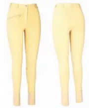 CLEARANCE TuffRider Ladies Cotton Knee Patch Breeches Light Tan Size 34