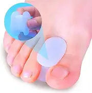 Skeerthy 8 Pieces Toe Separators Hammer Toe Straightener Bunion Cushion, Big Toe Spacers Clear Bunion Pads, Bunion Corrector and Bunion Relief for Men Women Walking, Running