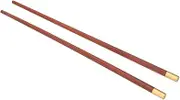 Chopsticks Set, No Wax Inlaid Copper Wooden Chopsticks Exquisite Workmanship for Relocation Commemoration for Household Use for Gifts(5 Pairs of red Sandalwood)