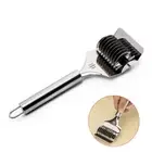 Stainless Steel Spaghett Noodle Maker Lattice Roller Docker Dough Cutter Tool JX