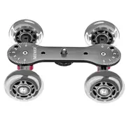 10kg Load Camera Table Dolly Slider with Rotatable Wheels for Dslrs and Video Camcorders