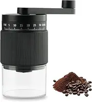 Portable Manual Coffee Grinder,Hand Coffee Bean Grinder,35 Adjustable Grind Settings for Aeropress,French Press, Drip, Espresso,Conical Ceramic Burr,30g Capacity,Perfect for Home and Travel