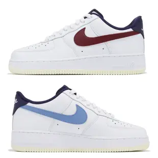 Nike Air Force 1 07 男鞋 白 藍 紅 AF1 休閒鞋 鴛鴦 內外不同色 草寫 FV8105-161