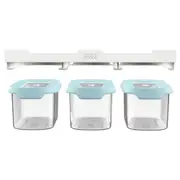 Joseph Joseph CupboardStore 3 x 900ml Food Storage Container Set Light Opal 81111
