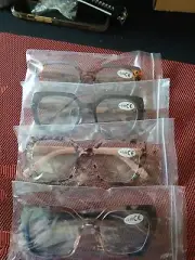 Women's Reading Glasses 2.00 Set Of 4 NWT Animal Print Plastic