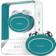 FOREO BEAR 2 Advanced Lifting & Toning Microcurrent Facial Device - Anti Aging Face Sculpting Tool - Instant Face Lift - Firm & Contour - Non-Invasive Skin Care Tools - Evergreen