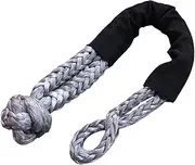 Recovery Tow Strap Wear-Resistant Car Trailer Tape Rope 38000 Pound Off Road Hook Winch Rope SUV Towing Strap for ATV UTV SUV(Blue)