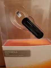 NEW Motorola H270 Universal Bluetooth Headset, Ergonomic Black Clear Ear-Hook