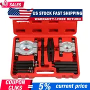12PCS Heavy Duty Bearing Separator Removal Tool Kit Wheel Hub Axle Puller - Set