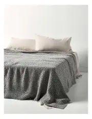 [Aura Home] Waffle Bed Cover in Smoke