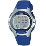 Casio LW-200-2A Silver Dark Blue Women's or Kid's 50m Digital Sports Watch
