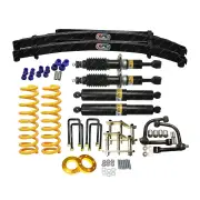 4"+3" Lift Kit Shocks EFS Leaf Shackle Spacer Arm for Mitsubishi Triton MQ