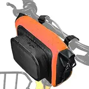for Bike Front Bag - Large Capacity Waterproof Bike Front Bag | Multifunctional Mountain Road Cycling Organizer Storage Pouch Pack for Outdoor Hiking