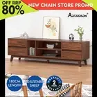 ALFORDSON Entertainment Unit TV Cabinet Stand 180cm Drawer Shelf Walnut