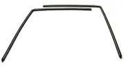 NEW Upper L-Shaped Glass Run Channels / For 66-77 Ford Bronco Door Seal Top Rear